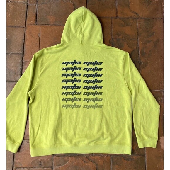 Mafia SZN Sweatshirt Mens Large Neon Hoodie Pocket Outdoor Casual Designer Logo - Picture 2 of 3